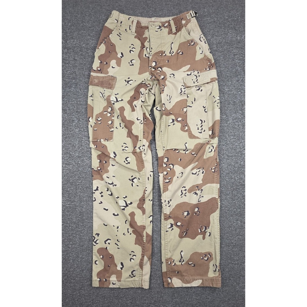 Vintage US Military Pants Mens Sz 26x29 Desert Chocolate Chip Camo Sz XSmall Reg
